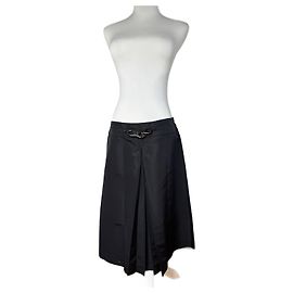 Céline Jupe vintage Celine en polyester noire 40 Noir