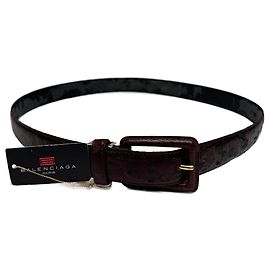 Cinto de couro roxo envernizado Balenciaga vintage com estampado de crocodilo Roxo