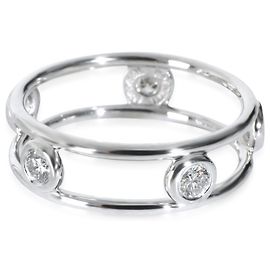 Anello Tiffany & Co. in platino e diamanti Elsa Peretti Diamonds By The Yard Altro