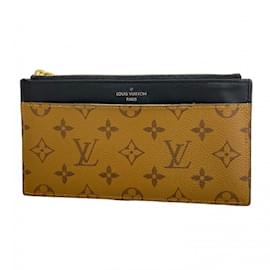 Louis Vuitton-Louis Vuitton Monogram Reverse Card Case-Brown,Black