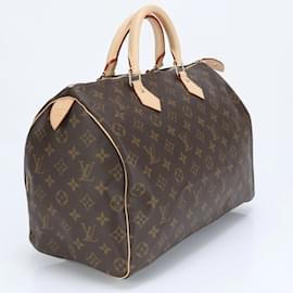 Louis Vuitton-Louis Vuitton RFID Monogram Speedy 35 Mini Boston Handbag-Brown,Monogram