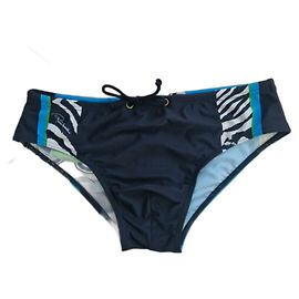 Roberto Cavalli Swim Briefs Navy Blue Mixed Pattern Multiple colors