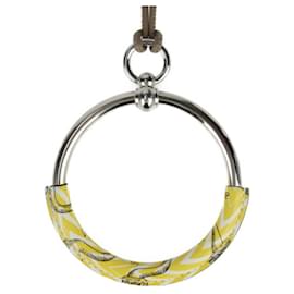 Hermès-Hermes Loop Necklace Della Cavalleria-Silvery,Yellow