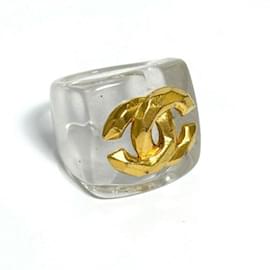 Chanel-Chanel Women's Wide Ring Coco Mark Clear-Other