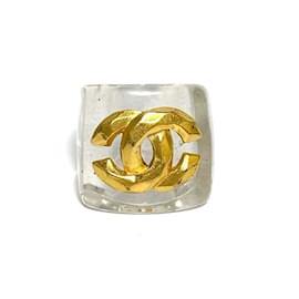 Chanel-Chanel Women's Wide Ring Coco Mark Clear-Other