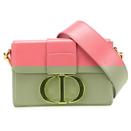 Dior-Dior Pink Micro Smooth Calfskin 30 Montaigne Flap-Pink