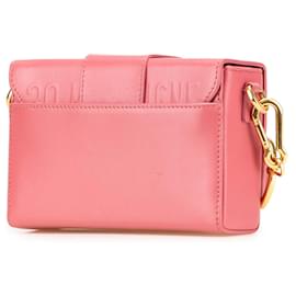 Dior-Dior Pink Micro Smooth Calfskin 30 Montaigne Flap-Pink