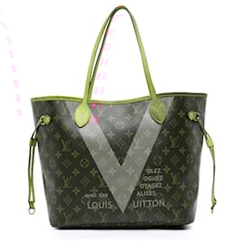 Louis Vuitton-Louis Vuitton Brown Monogram V Neverfull MM-Brown