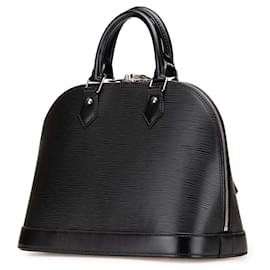 Louis Vuitton-Louis Vuitton Black Epi Alma PM-Black