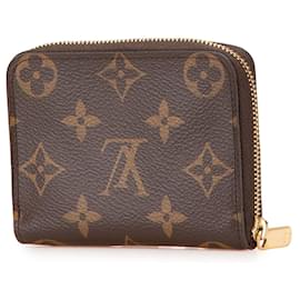Louis Vuitton-Louis Vuitton Brown Monogram Zippy Coin Purse-Brown