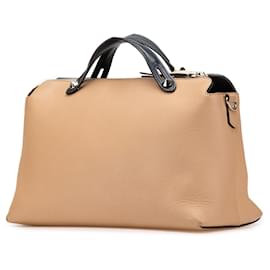 Fendi-Fendi Brown Large Leather By The Way Satchel-Brown,Beige