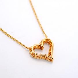 Tiffany & Co-Tiffany Necklace Sentimental Heart in 18K Pink Gold with Diamond-Other