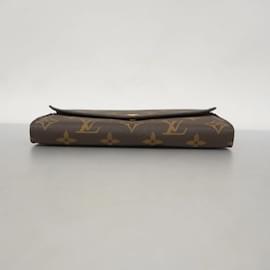 Louis Vuitton-Louis Vuitton Long Wallet Monogram Portefeuille Sarah-Brown,Fuschia