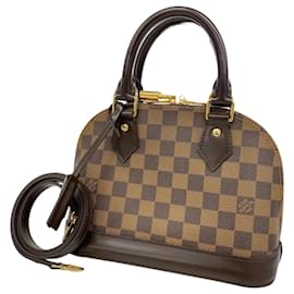 Louis Vuitton-Louis Vuitton Damier Alma BB Handbag-Damier ebene