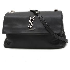 Borsa a spalla Medium Chain Saint Laurent Paris West Hollywood Nero