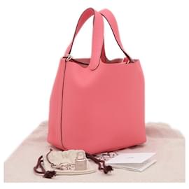 Hermès-Hermes Picotin Lock PM Handbag-Pink