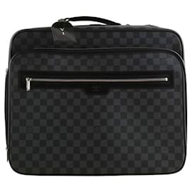 Louis Vuitton-Leather cabin suitcase-Black