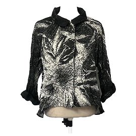 Miu Miu abstract pattern jacket Black