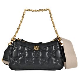 Bolsa de Ombro Gucci GG Matelassé Preto