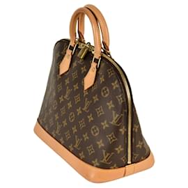 Louis Vuitton-Louis Vuitton Alma PM Handbag-Brown,Monogram