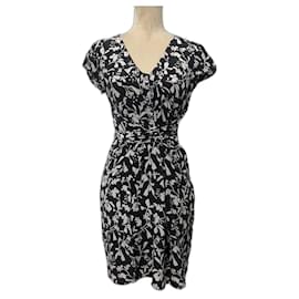 Marella-Silk dress with floral pattern Marella Max Mara-Black