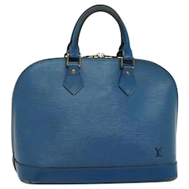 Louis Vuitton-LOUIS VUITTON Epi Alma Hand Bag Toledo Blue M52145 LV Auth 120066-Blue
