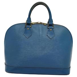 Louis Vuitton-LOUIS VUITTON Epi Alma Hand Bag Toledo Blue M52145 LV Auth 120066-Blue