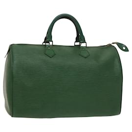 Louis Vuitton-LOUIS VUITTON Epi Speedy 35 Hand Bag Borneo Green M42994 LV Auth 118512-Other