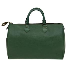 Louis Vuitton-LOUIS VUITTON Epi Speedy 35 Hand Bag Borneo Green M42994 LV Auth 118512-Other