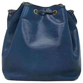 Louis Vuitton-LOUIS VUITTON Epi Petit Noe Shoulder Bag Blue M44105 LV Auth 123401-Blue