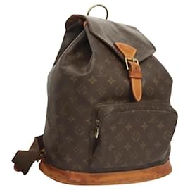 Louis Vuitton-LOUIS VUITTON Monogram Montsouris GM Backpack M51135 LV Auth 123393-Monogram
