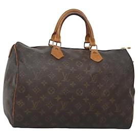 Louis Vuitton-LOUIS VUITTON Monogram Speedy 35 Hand Bag M41524 LV Auth MX385-Monogram