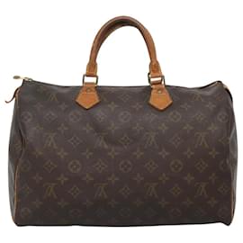 Louis Vuitton-LOUIS VUITTON Monogram Speedy 35 Hand Bag M41524 LV Auth MX385-Monogram