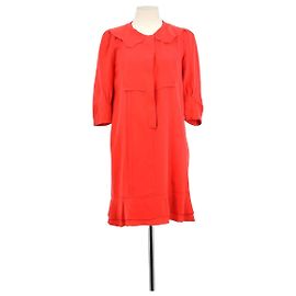 Chloé Rotes Seidenkleid Rot