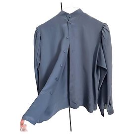 Autre Marque Blusa Cocon Paris in seta blu Blu