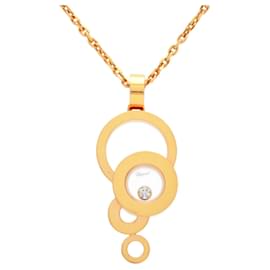 Chopard-Chopard Happy Diamond Bubble Necklace K18PG-Pink