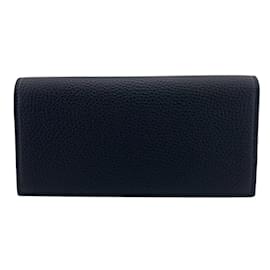 Gucci-Gucci 795296 Long Wallet in Black-Black