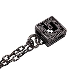 Gucci-Gucci 925 Square G Necklace-Silvery