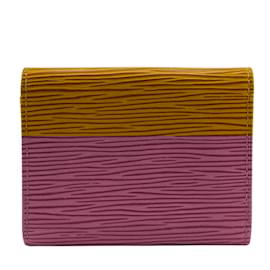 Louis Vuitton-Louis Vuitton Yellow Epi Leather Coin Purse-Yellow