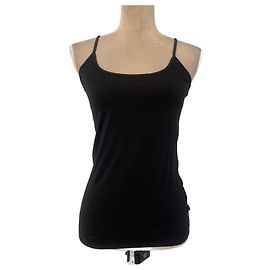 Top nero con spalline Jil Sander Nero