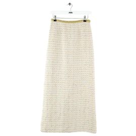 Giambattista Valli Jupe en soie blanche Blanc