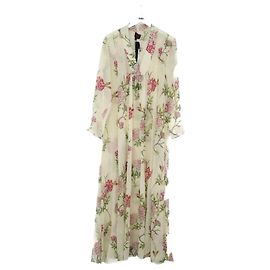 Giambattista Valli Beige Seidenkleid Beige