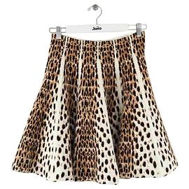 Alaïa Mini saia marrom Marrom
