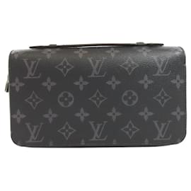 Louis Vuitton-Louis Vuitton M61698 Zippy XL Second Bag-Brown,Black,Monogram