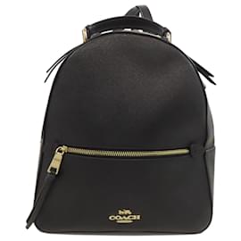 Coach Black PVC Backpack Black