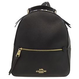 Coach Black PVC Rucksack Schwarz