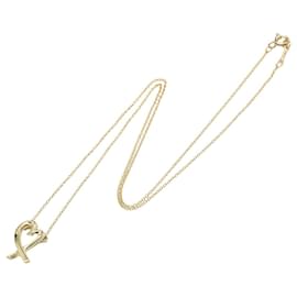 Tiffany & Co-Tiffany Gold 18K Yellow Gold Paloma Picasso Loving Heart Necklace-Golden