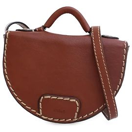 Bolsa Edith em couro nano Chloé Brown Marrom