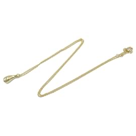 Tiffany & Co-Tiffany Gold 18K Yellow Gold Elsa Peretti Teardrop Pendant Necklace-Golden