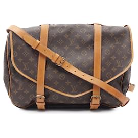Louis Vuitton-Louis Vuitton Brown Monogram Saumur 43-Brown
